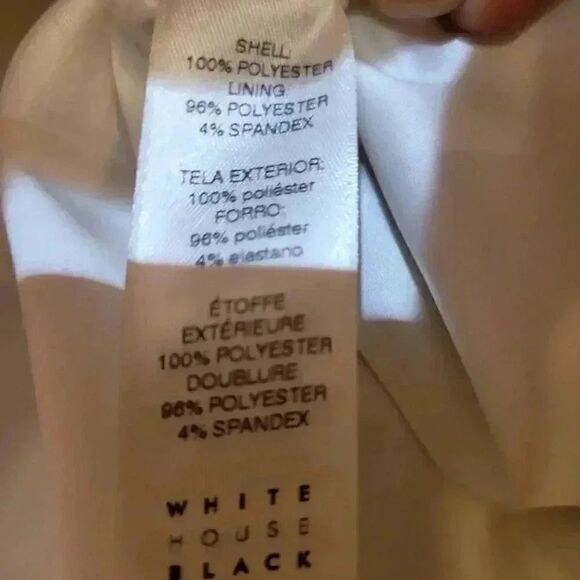 White House Black Market Women's White & Black Floral w Lattice Lined Pencil Str - Picture 11 of 11